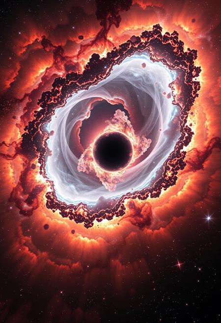THE CREATION OF THE UNIVERSE THROUGH THE IMPLOSION OF A SUPERNOVA BLACK HOLE EMITTING ENERGY FULLON LIFEFORCE SPECTACULAR COSMIC BIRTH