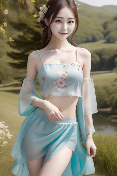 (masterpiece, best quality:1.2)，1girl,realistic, <lora:diaodai2_v0.5-000008:1>,diaodai,