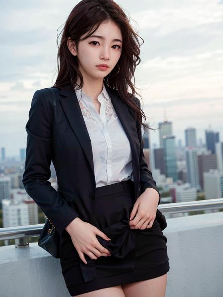 photorealistic,realistic, solo, photorealistic, best quality, ultra high res,


serious expression, , standing against a city skyline at night,business suits,shirts,Suit skirt
beautiful, masterpiece, best quality, extremely detailed face, perfect lighting, solo,1girl,

best quality, ultra high res, photorealistic,
ultra detailed,
masterpiece, best quality,
 <lora:suzy_v1:0.8>,suzy1