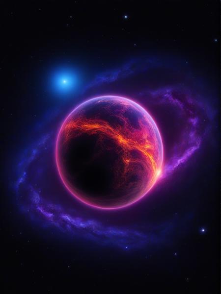 scenic professional digital HD photograph of realistic mythical space creatures and galaxies and planets and stars, psychedelic, fantasy, intricate details, very bright neon colors, vantablack background, pareidolia, melting, symbolism, very high contrast, chiaroscuro, perfect viewpoint, highly detailed, wide-angle lens, hyper realistic, with dramatic sky, polarizing filter, natural lighting, vivid colors, everything in sharp focus, HDR, UHD, 64K