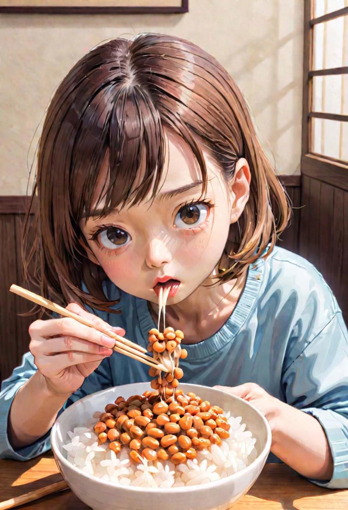 Natto: A Traditional Japanese Food / 納豆: 伝統的な日本の食物 image by tkvier