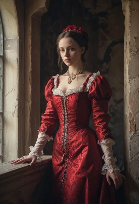 Elisabeth Bathory IS in her  castle room , Low saturation color photography, vintage, grunge, top light, masterful painting in the style of Anders Zorn | Marco Mazzoni | Yuri Ivanovich, Todd McFarlane, Aleksi Briclot, oil on canvas