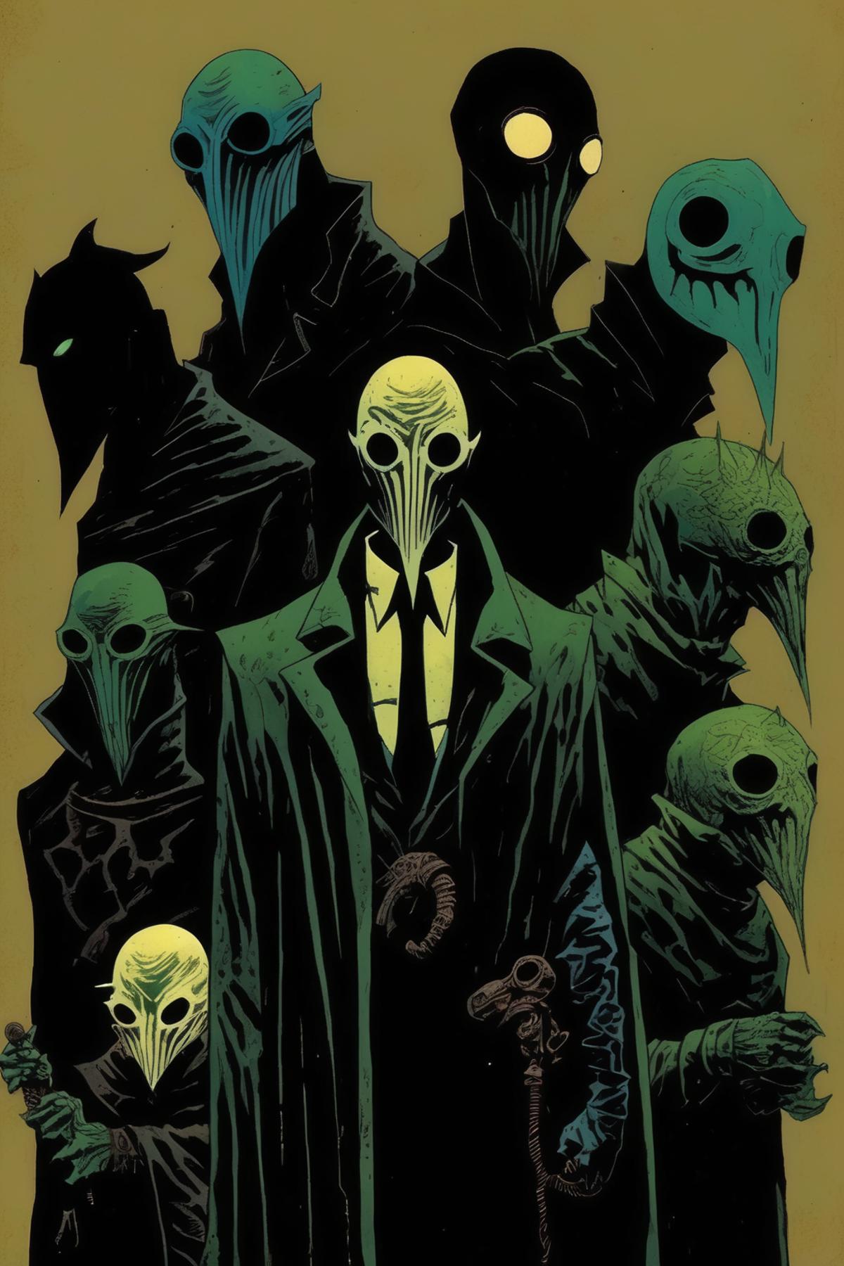 Mike Mignola Style image by Kappa_Neuro