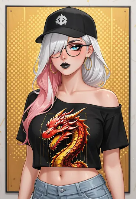 T-shirt Dragon print