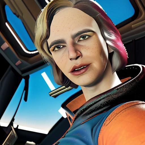 (((Piper))), woman in a spacesuit, Piper wearing a spacesuit, Piper in a spacesuit, Piper inside a space shuttle cockpit, space shuttle cockpit, cockpit