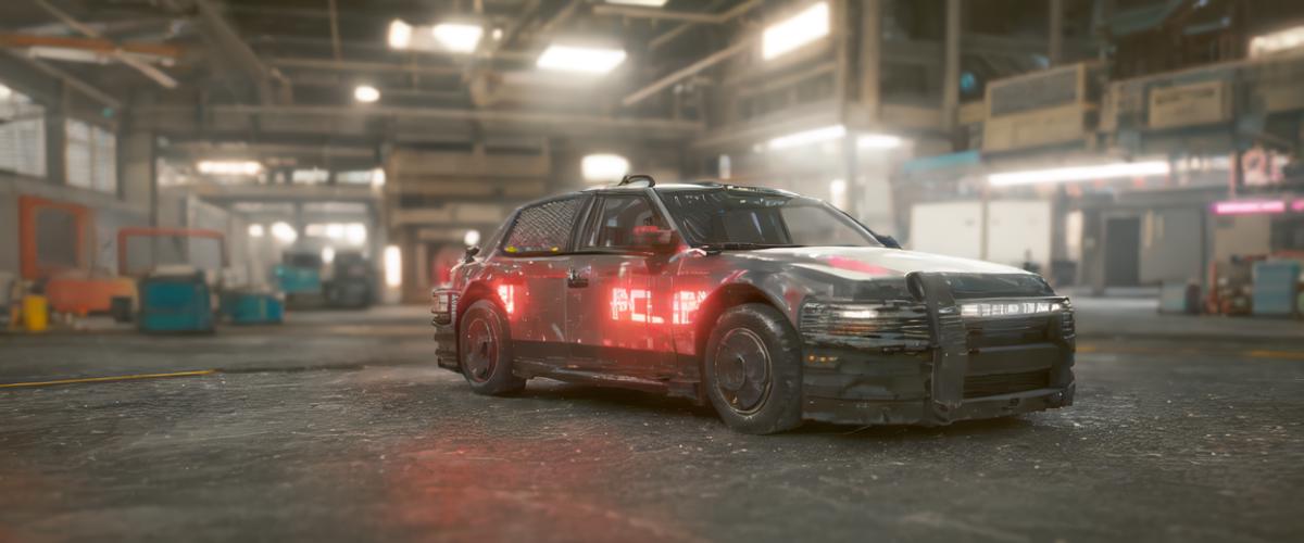 Cyberpunk 2077 Police Car (Cortes V6000 NCPD Overlord) image by ehowton