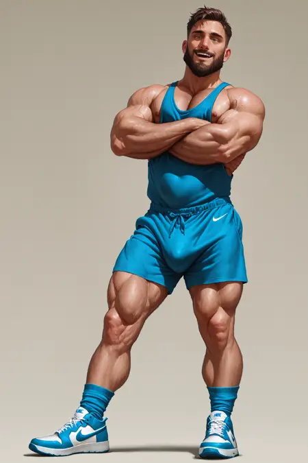 André Poulenc - hairy French grappler - Original Character (Illustrious + NoobAI)