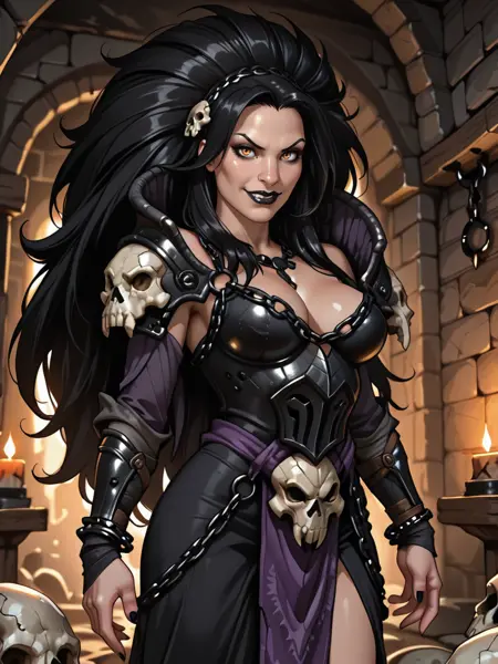 Lady of Darkness in Blood Stained Robes | Exalted