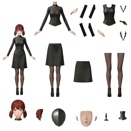 Vtuber - LIVE2D  Split Model 虚拟主播 VTuber - Virtual YouTuber【皮套噩梦】