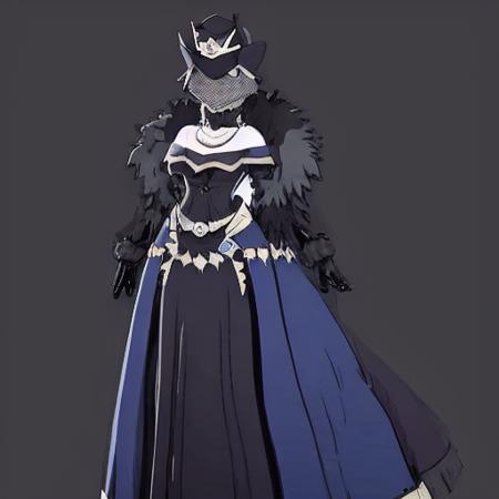 mature woman ,choker, jewellery , black gloves, long deep black veil, black version long skirt with elegrant accessory, jewellery, necklace, full body, boots, vail cover her face, perfect finger, standing, look at viewer) ,no face detail, vail covered face, (perfect skin),(no emotion ), anime, (full body) , <lora:GremoryV2:1>,Gremory outfit,Gremory, long leg