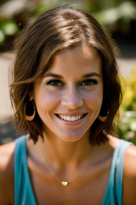 Realistic photo of a beautiful j4n3f0nd4-v2 woman, 1girl, solo, smile, short hair, blonde hair, 1boy, jewelry, upper body, male focus, earrings, teeth, grin, realistic, soft lighting, professional Photography, Photorealistic, detailed, RAW, analog, sharp focus, 8k, HD, DSLR, high quality, Fujifilm XT3, film grain, award winning, masterpiece<lora:j4n3f0nd4-v2:1.0>