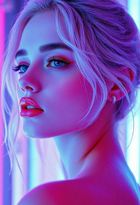 high quality design aesthetics, synth pop, detailed, pop album cover, beautiful young white woman