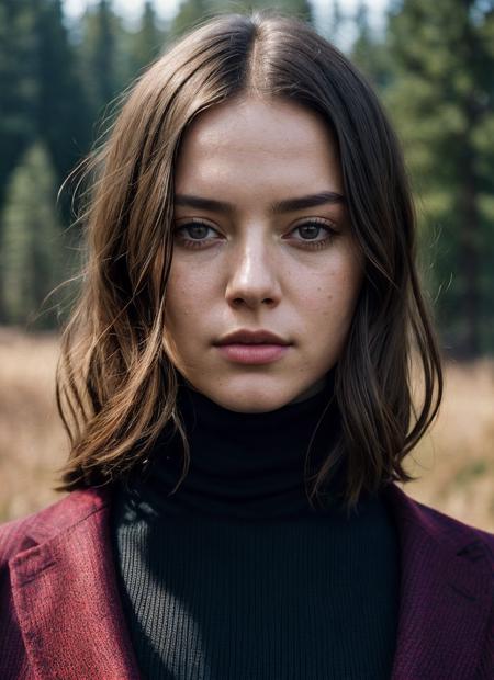 A stunning intricate full color portrait of (sks woman:1), wearing a black turtleneck, epic character composition, by ilya kuvshinov, alessio albi, nina masic, sharp focus, natural lighting, subsurface scattering, f2, 35mm, film grain, <lora:lora_daisy_v1_from_v1_160:1>