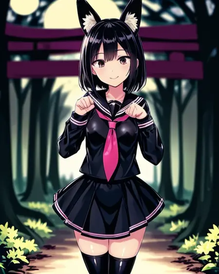 エナメルセーラー服 patent leather school uniform