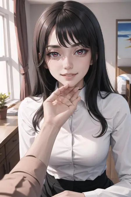 Stroking Another's Chin POV | Concept LoRA