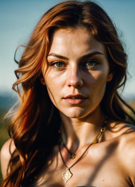 A stunning intricate full color portrait of (sks woman:1) as (viking warrior), (barbarian),  epic character composition, by ilya kuvshinov, alessio albi, nina masic, sharp focus, natural lighting, subsurface scattering, f2, 35mm, film grain, <lora:lora_cassidy_v1_from_v1_160:1>