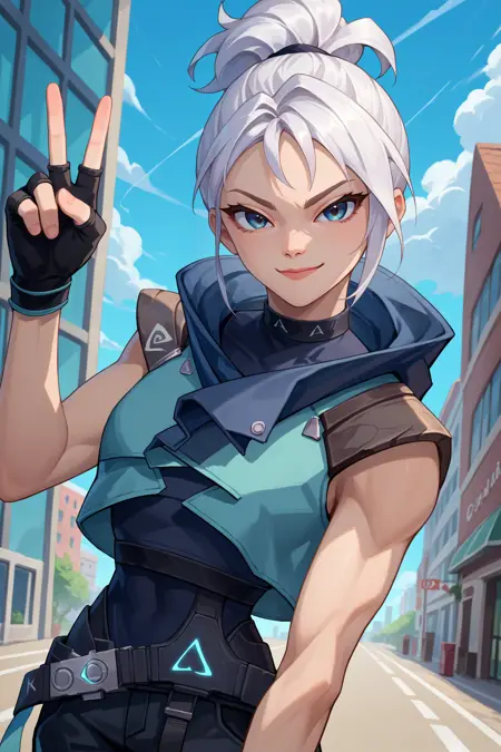Jett (Valorant) SDXL LoRA [Pony Diffusion]
