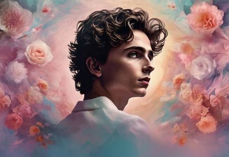 Fantasy art. Fantasy background. Fantasy character. Digital painting by Dreamer,
Timothe Chalamet a man <lora:Timothe-Chalamet:1>, encapsulating beauty in an abstract sense,
floral motifs soft color tones, naked, butt,
intriguing play of light and shadow breathtaking surreal masterpiece