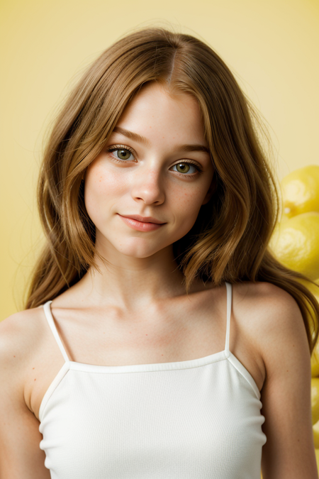 JuliaAdamenko, razored combover bob haircut, young woman, white bodycon dress, spaghetti straps, looking at viewer, Hasselblad H6D, 80mm portrait, natural lighting, oiled skin, perfect eye blush, slightly open mouth, long eye lashes, <lora:epiCRealismHelper:0.2>, <lora:hairdetailer:0.3>, ((lemon yellow backdrop:1.3)), detailed skin texture, (blush:0.5), (goosebumps:0.5), subsurface scattering, RAW candid cinema, 16mm, color graded portra 400 film, remarkable color, ultra realistic, textured skin, remarkable detailed pupils, realistic dull skin noise, visible skin detail, skin fuzz, dry skin, shot with cinematic camera