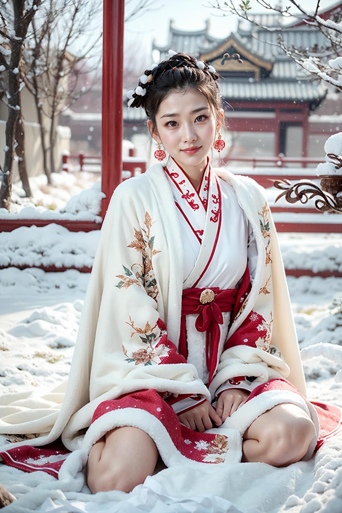 Winter Hanfu - Clothing LoRA image by feetie