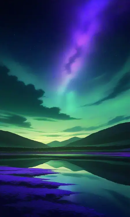 Black, Purple and Green