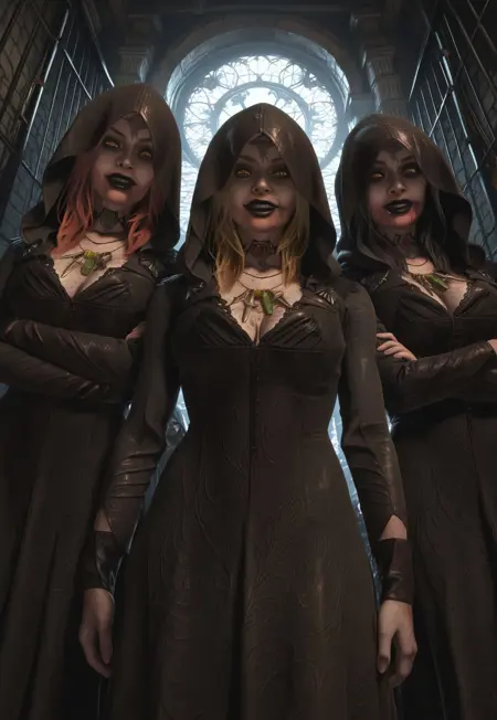 Dimitrescu daughters (Resident evil 8 Village) Illustrious