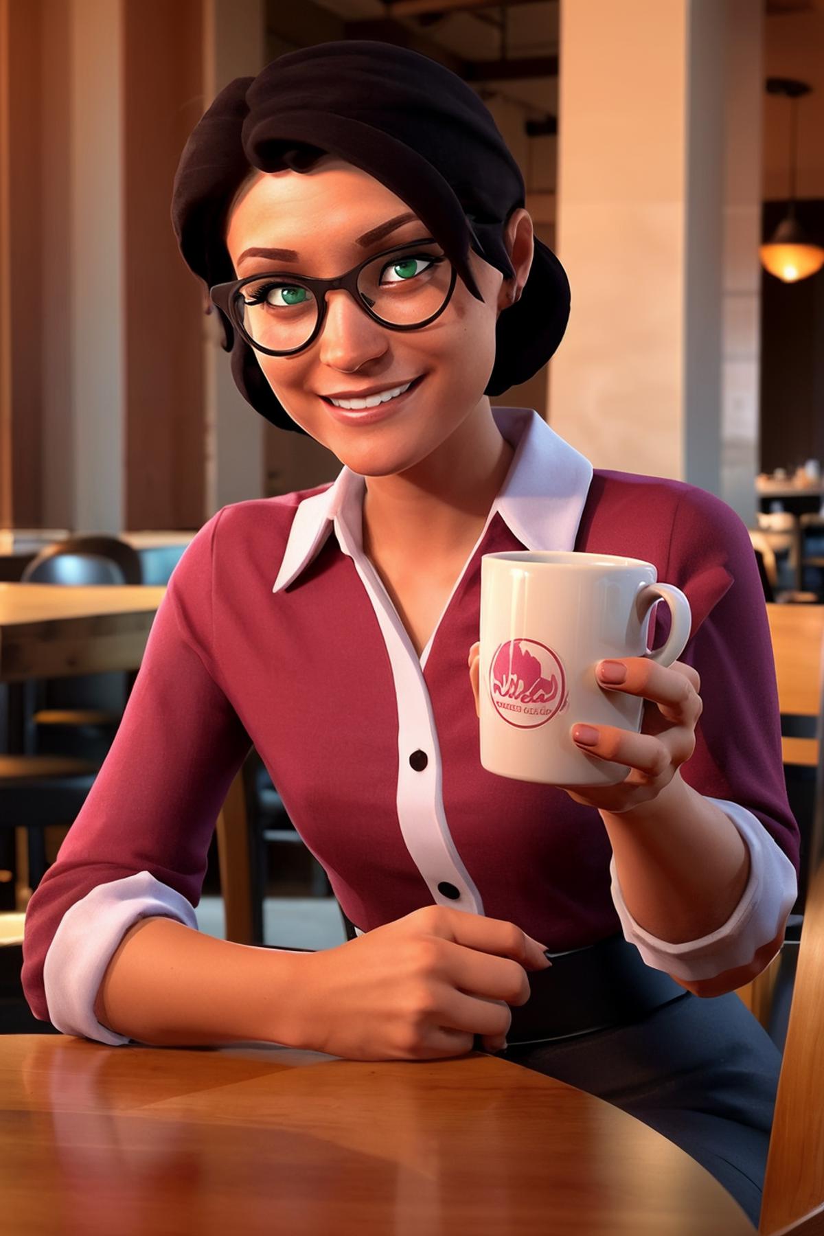 Miss Pauling - Team Fortress 2/TF2 - LoRA/LyCORIS image by wikkitikki