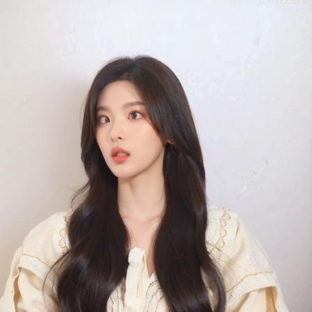 Woman (ethnicity:1.2), (age:1.1),  (detailed clothing:1.2), (accessories:1.1), (facial features:1.3), (expression:1.2), (body type:1.1), (pose:1.2),  standing in front of light beige wall, center of frame, looking directly at viewer, wearing a white floral-print slip dress (detailed lace trim:1.2), with delicate floral patterns, (detailed skin texture:1.2),  soft lighting,  natural skin tone, medium-toned makeup (soft rosy lips:1.1), soft light falling on face, medium shot, slight close-up,  straight on view,  (long black hair:1.2),  photorealistic,  portrait style,  digital art,  aesthetic,  high detail. <lora:chaoyue-sd-v7:1>