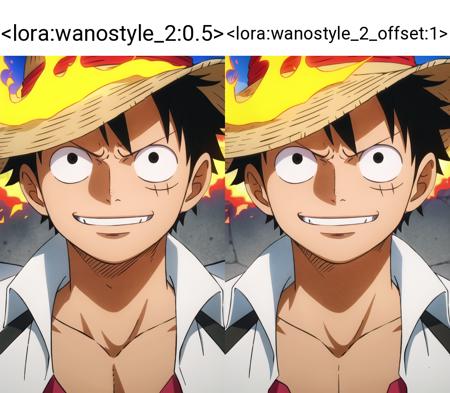 1boy, wanostyle, monkey d luffy, smiling, straw hat, looking at viewer, solo, upper body, ((masterpiece)), (best quality), (extremely detailed), depth of field, sketch, dark intense shadows, sharp focus, soft lighting, hdr, colorful, good composition, fire all around, spectacular, closed shirt, anime screencap, scar under eye, ready to fight, black eyes <lora:wanostyle_2:0.5>