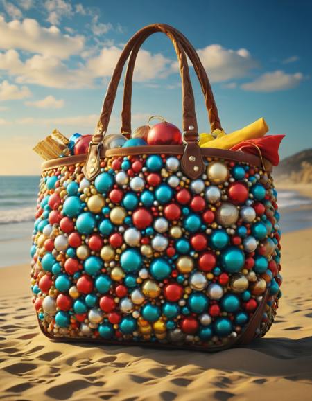 professional breathtaking cinematic movie still of a EPbblestyleSDXL Beach bag, 
<lora:EPbblestyleSDXL:1>,hyper detailed masterpiece, dynamic, awesome quality,