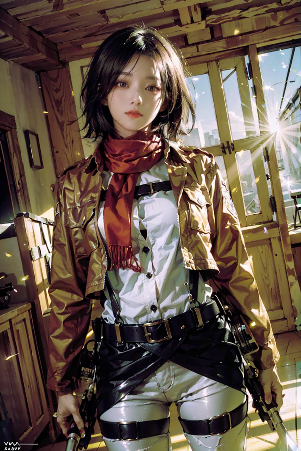 Mikasa Ackerman ミカサ・アッカーマン / Shingeki no Kyojin image by yoyochen2023
