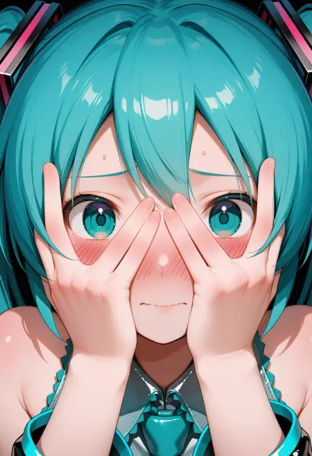 Peeking Through Fingers - Covering Face