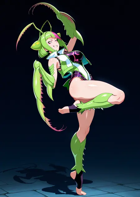 Mantis Girl Transformation (Illustrious)