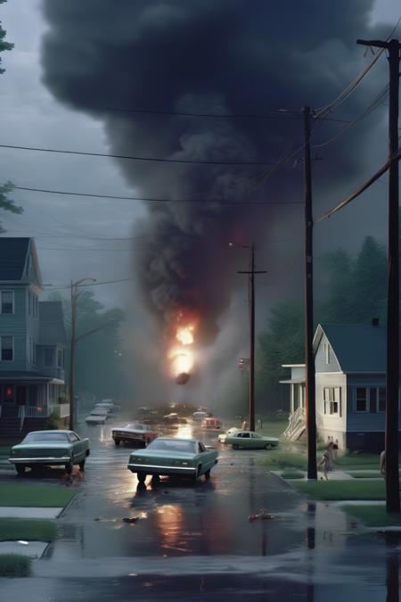 <lora:Gregory Crewdson Style:1>Gregory Crewdson Style - a city photo of an emergency in the style Gregory crewdson