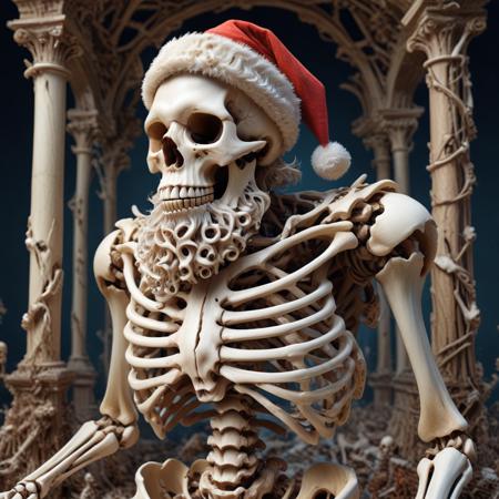 santa_claus, christmas made of boneswm.

intricate, ambient lighting, highly detailed, trending on artstation, sharp focus, vibrant triadic colors, vivid, detailed, depth of field, soft lighting, digital art, surreal, masterful, intricate, photorealistic, dramatic angle, high resolution, trending on Instagram,