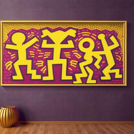 (Keith Haring),(masterpiece),fantasy,
8k uhd,high quality,expressions,dreamlike,