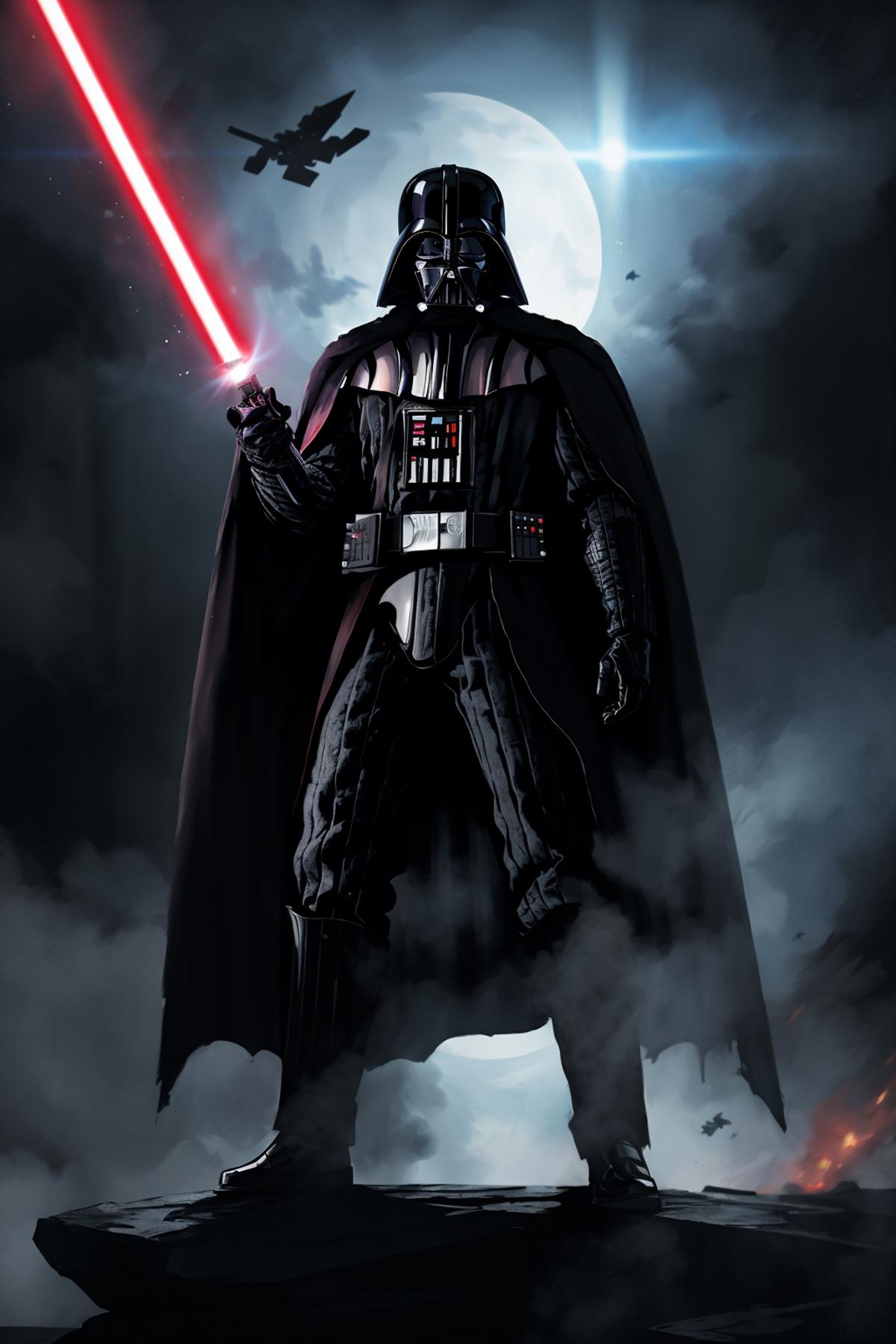 星战 Star Wars：达斯·维达 Darth Vader image by QueenPuxxi