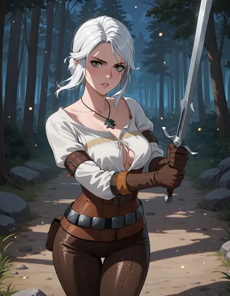 Ciri (The Witcher) NoobAI Vpred/Eps / IL / Pony / SD1.5