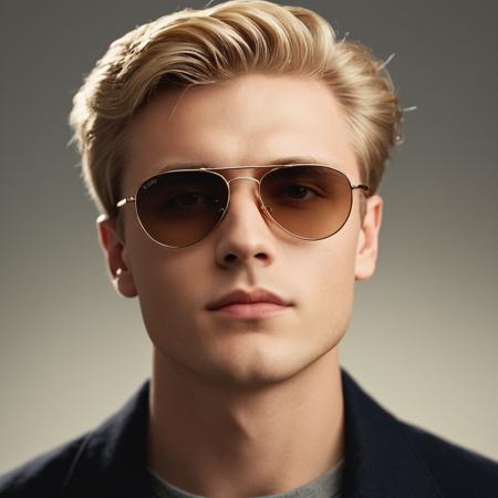 cinematic film still of  <lora:High-key lighting Style:1>
bright light, bright, bright,bright light,solo,looking at viewer,short hair,blonde hair,simple background,1boy,white background,male focus,parted lips,glasses,teeth,lips,sunglasses,portrait,realistic,High-key lighting style, shallow depth of field, vignette, highly detailed, high budget, bokeh, cinemascope, moody, epic, gorgeous, film grain, grainy