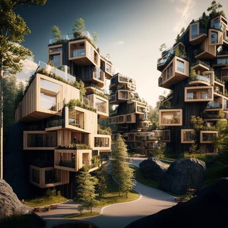XSarchitectural-2Wooden growing building xsarchitectural-2.safetensors
