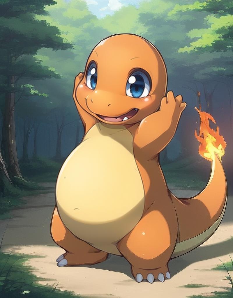 CHARMANDERPOKE - LORA File for realistics charmander from Pokemon image by TeaOM_903