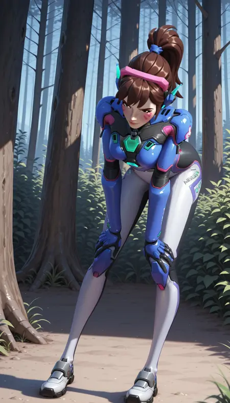 Illustrious accurate d.va (overwatch 2) clothes lora