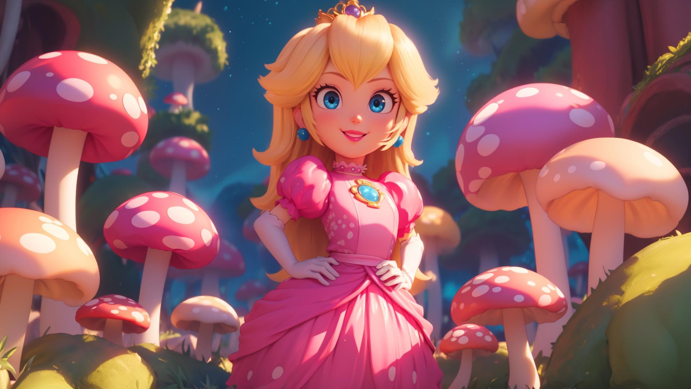 princess peach - The Super Mario Bros. Movie - movie like image by marusame