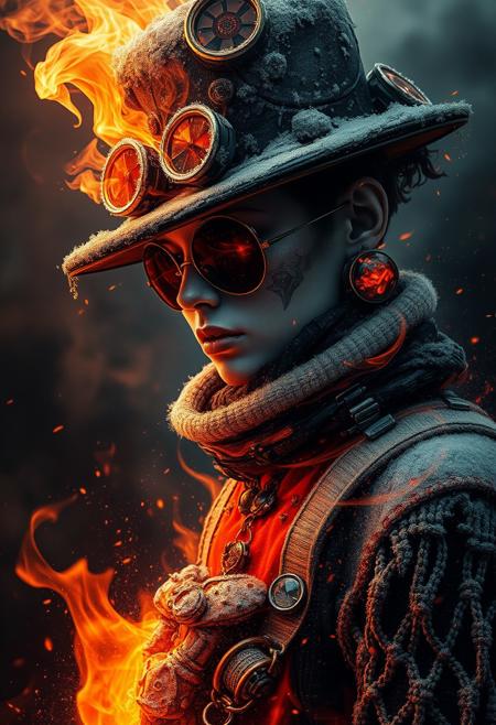 By Eric Lacombe By Patrice Murciano Frostpunk Fashion Photography, in flames