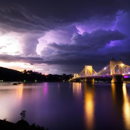 Photograph of a cloudy sky, purple lightning, dark purple clouds, purple ambient light, cool purple lighting <lora:CR2RawLoRA-10:1>, (good composition), (in frame), centered, 8k, 4k, detailed, attractive, beautiful, impressive, photorealistic, realistic, cinematic composition, volumetric lighting, high-resolution, vivid, detailed, stunning, professional, lifelike, crisp, flawless, DSLR, 4k, 8k, 16k, 1024, 2048, 4096, detailed, sharp, best quality, high quality, highres, absurdres