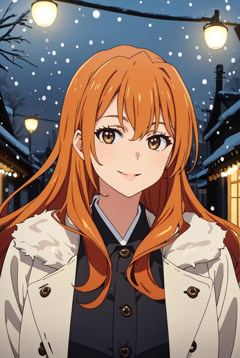 daily orange anime characters on X: the orange anime character of the day  is kouko kaga from golden time!  / X