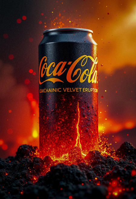 Coca-Cola of a volcanic eruption