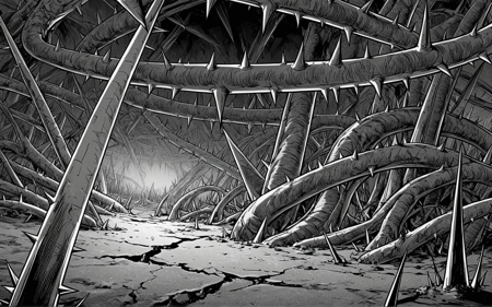 DBM / DBZ Snapperzaff Crossover - Spike Forest (black-white / grayscale) - AAM XL (Anime Mix) V1