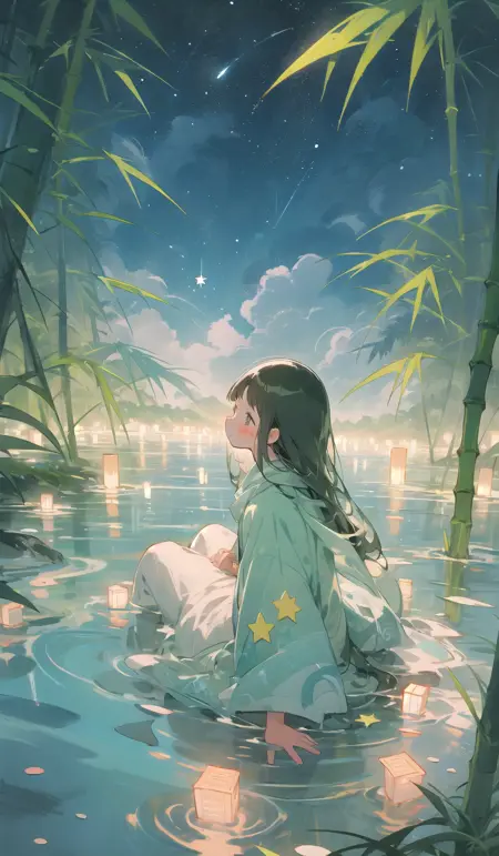 [LoRA] Bamboolight / 竹林 / ちくりん Concept (With dropout & noise version)