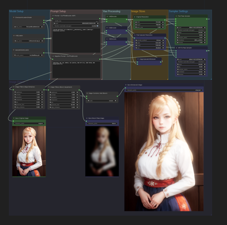 WAS's ComfyUI Workspaces (HR-Fix and more!) HR-Fix Bloom Workspace